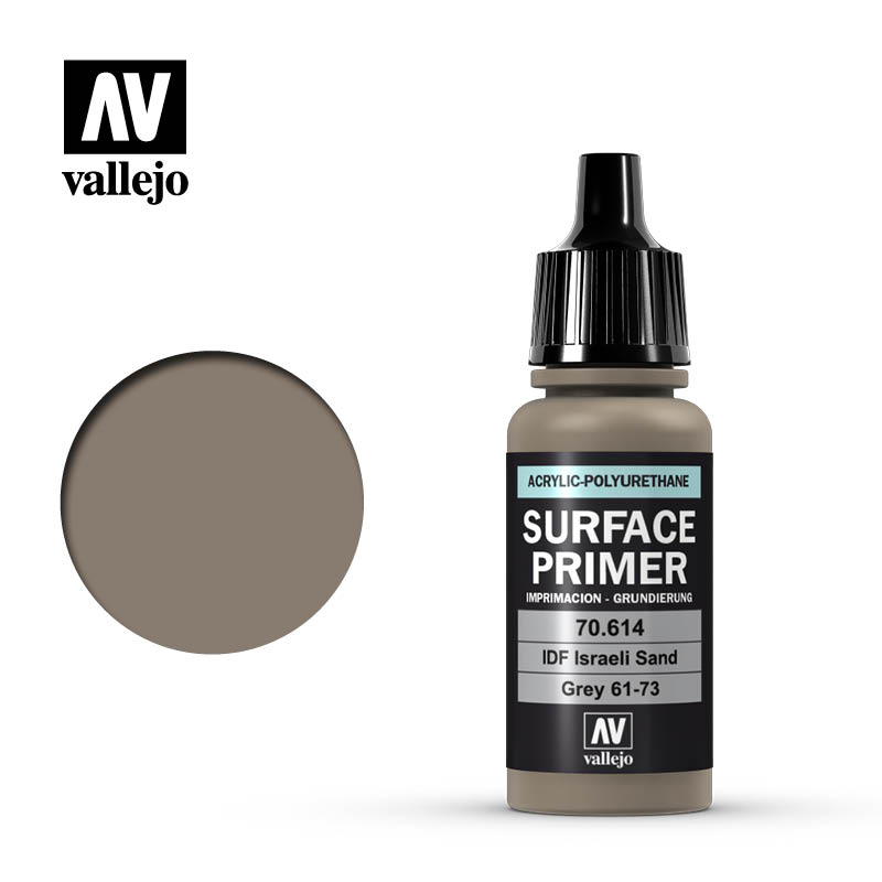Vallejo Surface Primers: IDF Israeli Sand Grey 61-73 FS30372 200ml Bottle
